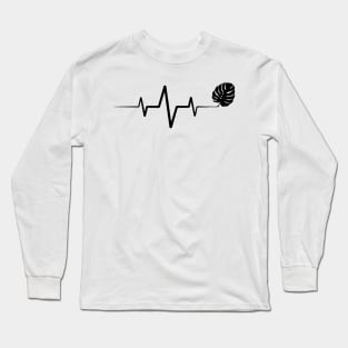 Plant Heartbeat- Monstera Long Sleeve T-Shirt